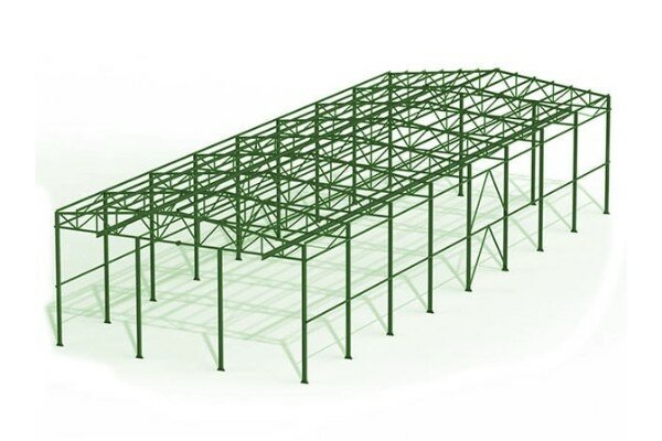 Проект склада из металлоконструкций 16,5x48